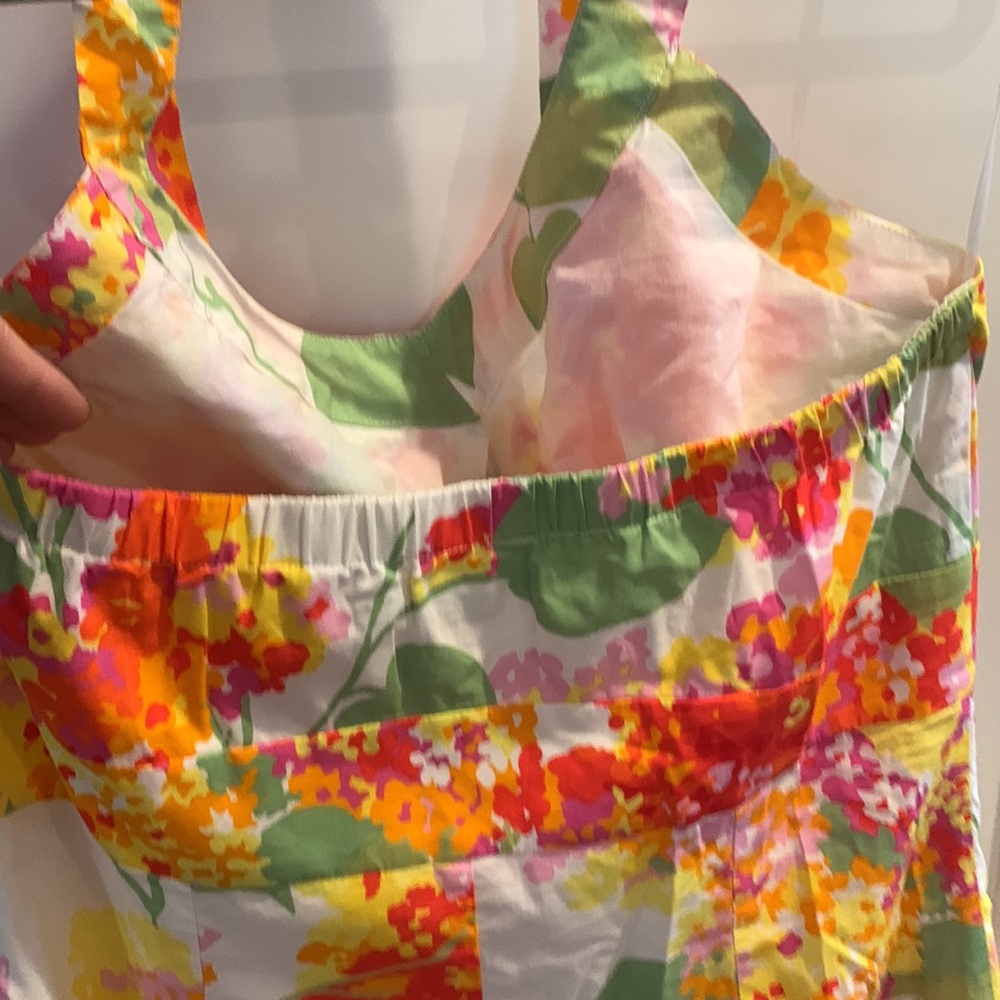 Boden hydrangea print halter dress - 8L - Picture 3 of 8